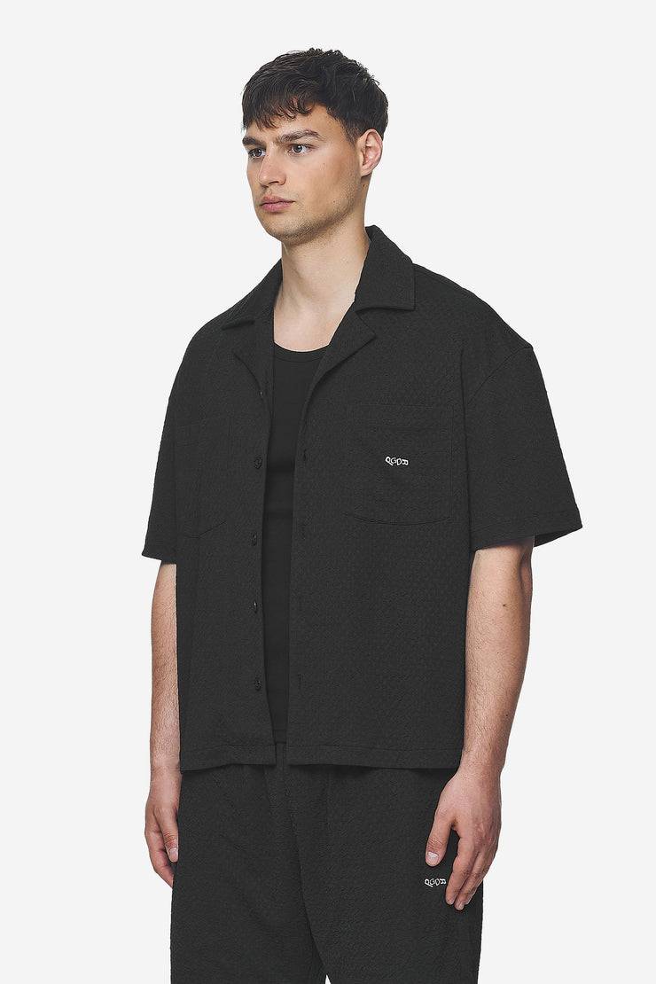 Pegador Wyton Structured Summer Shirt Black Black Friday Preise