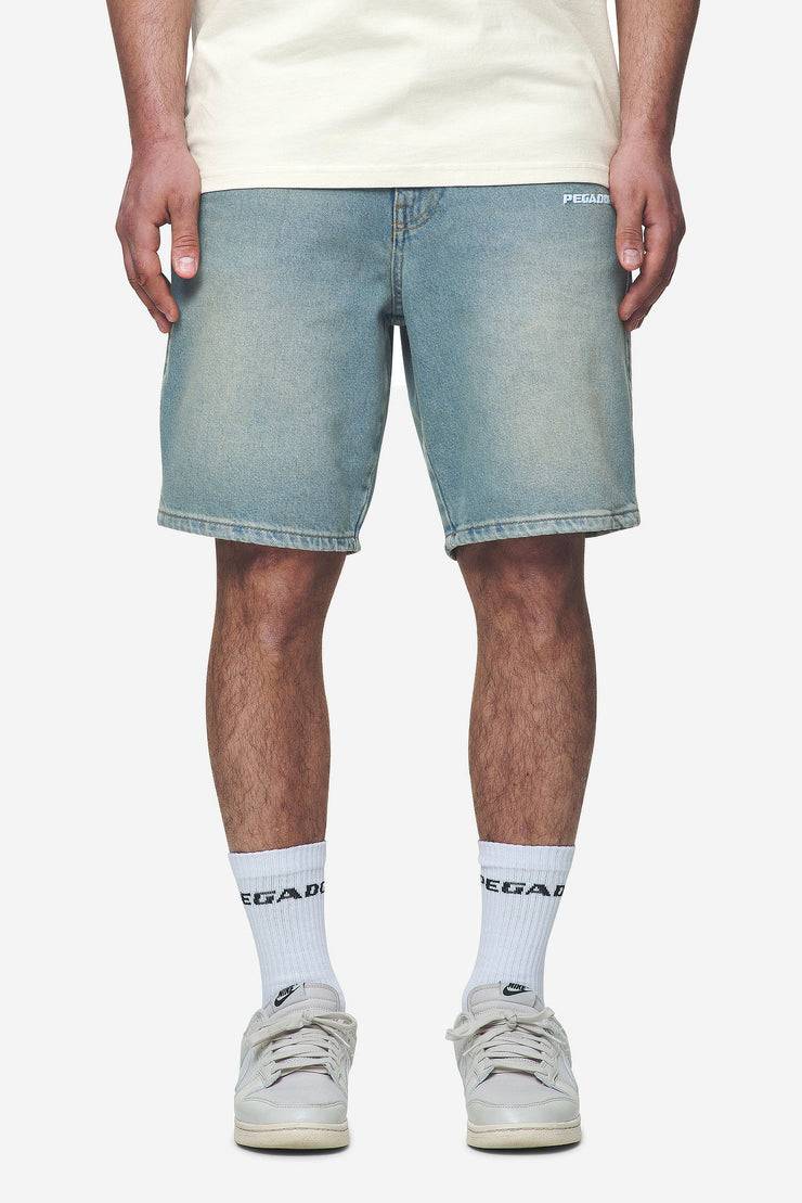 Pegador Earl Jeans Shorts Washed Vintage Blue