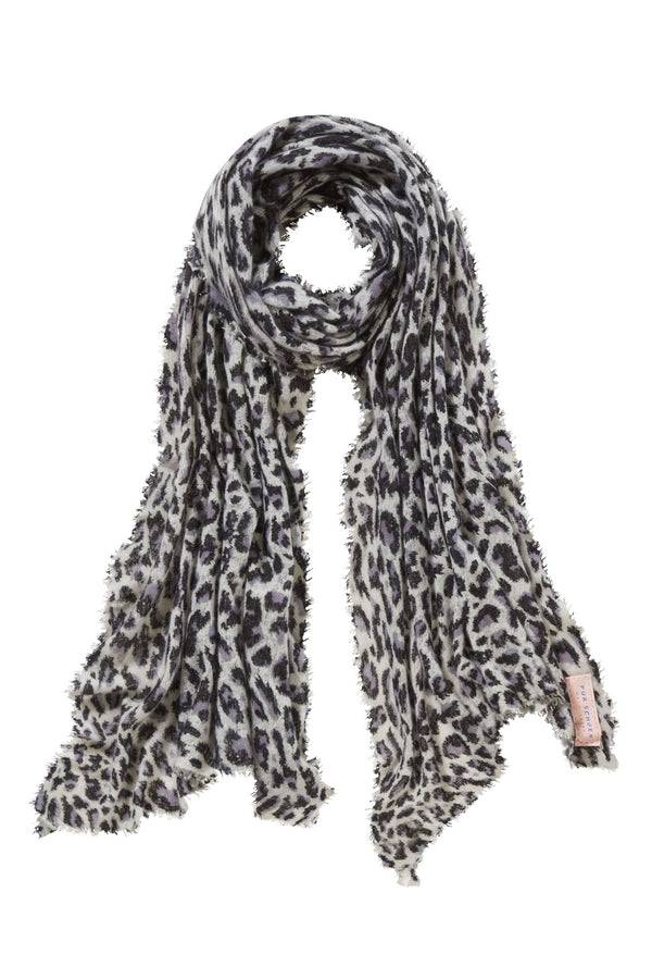 Pur Schoen Schal leo black-grey Sonderangebote