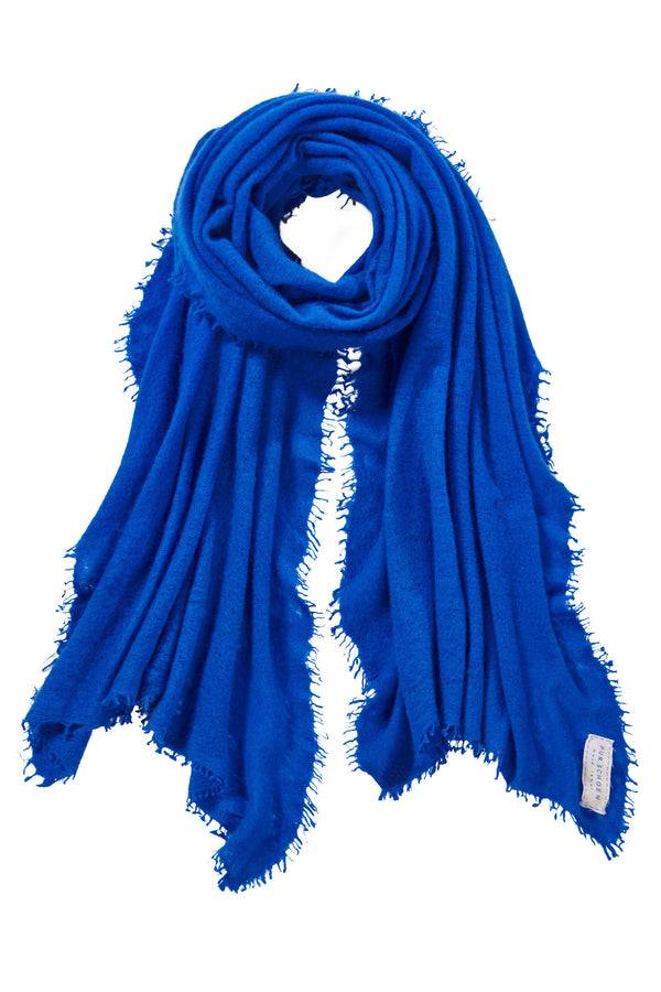 Pur Schoen Schal royal blau Fabrikladen