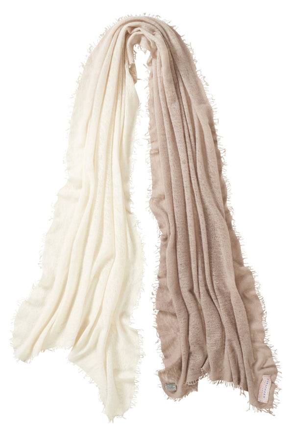 Pur Schoen Schal ombre nougat-natural Fabrik Onlineshop