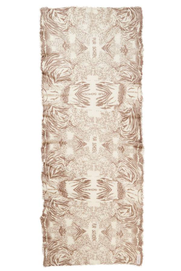Pur Schoen Schal crazy animal nougat-natural Begrenztes Angebot