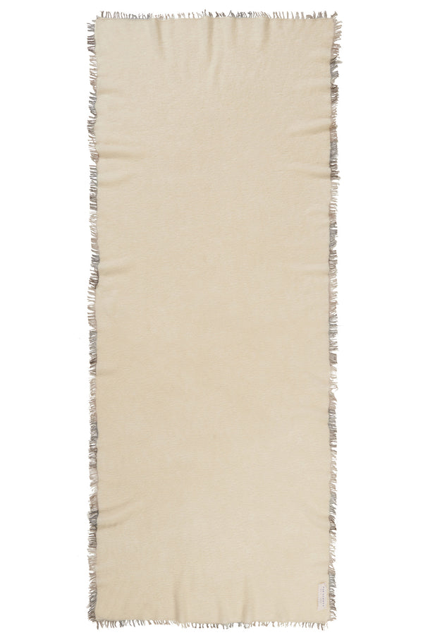 Pur Schoen Schal natural fransen grey Lagerräumung