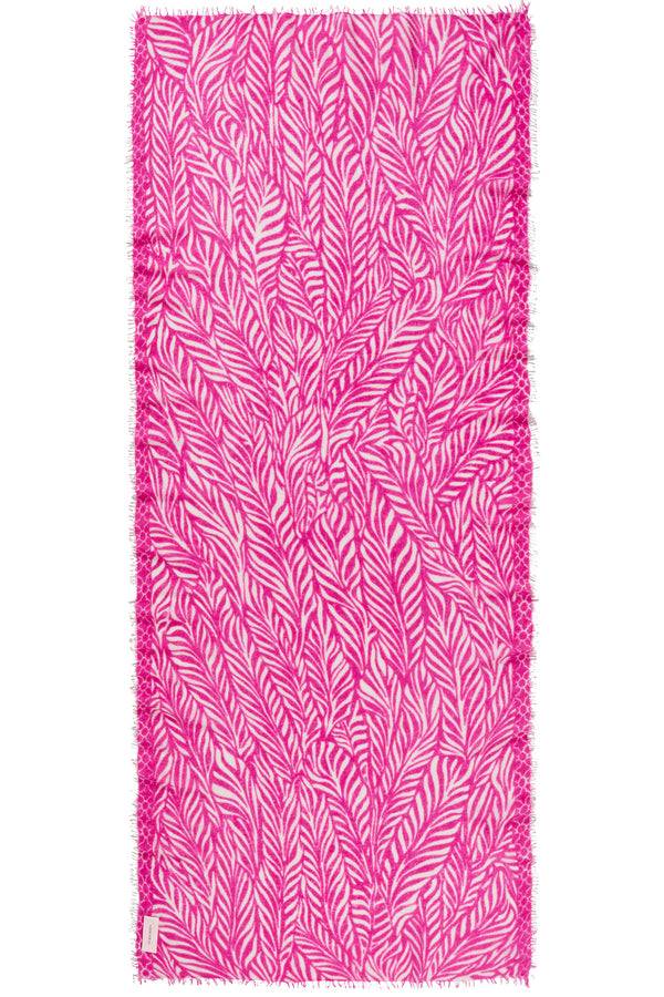 Pur Schoen Schal leafgarden pink-natural Exklusive Angebote