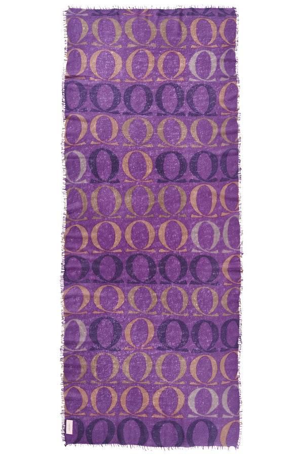 Pur Schoen Schal logo-love bigO violett Super Rabatt