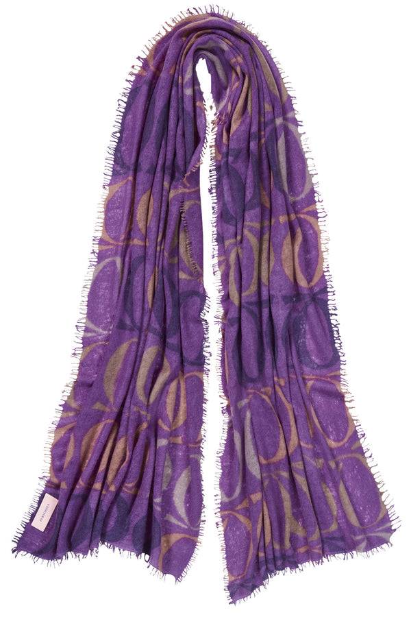 Pur Schoen Schal logo-love bigO violett Super Rabatt