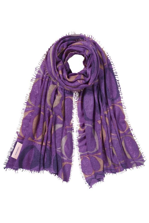 Pur Schoen Schal logo-love bigO violett Super Rabatt