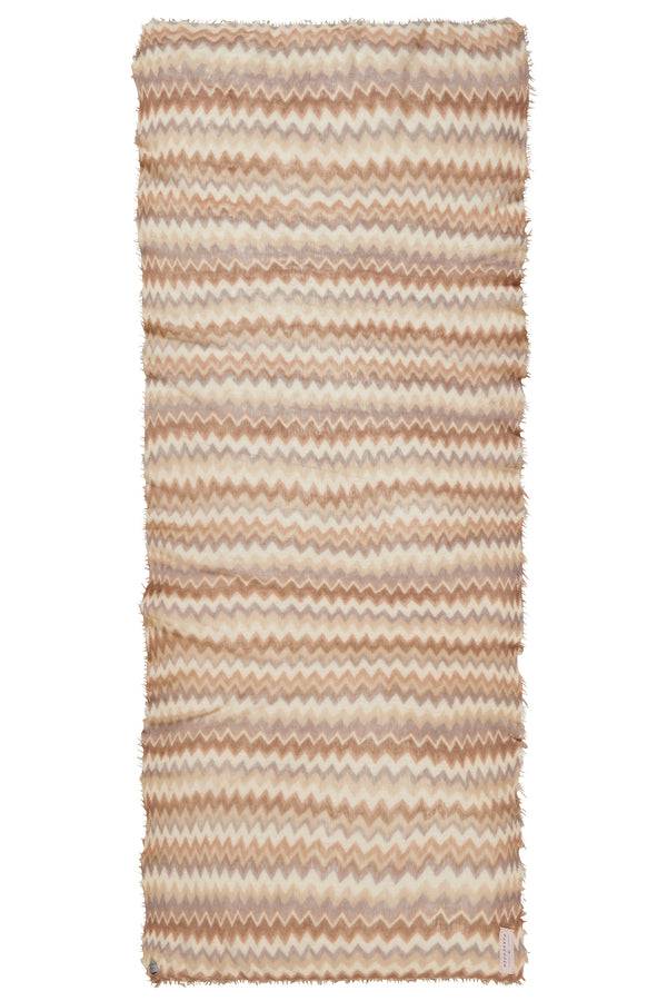 Pur Schoen Schal chevron camel classic-puder 2025