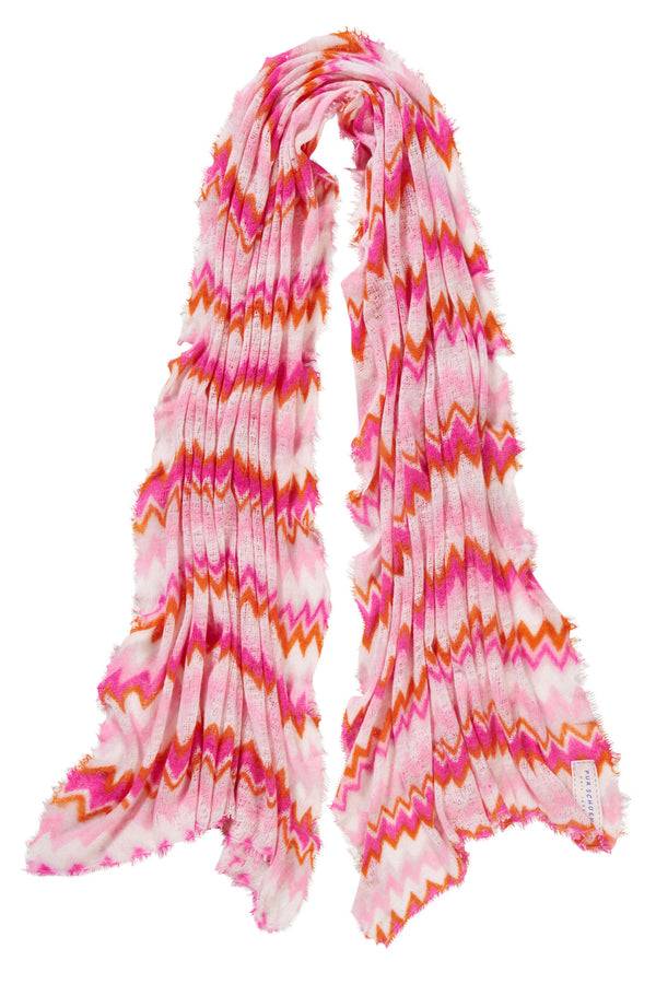 Pur Schoen Schal chevron pink-lavendel Verkauf