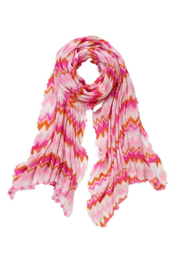 Pur Schoen Schal chevron pink-lavendel Verkauf