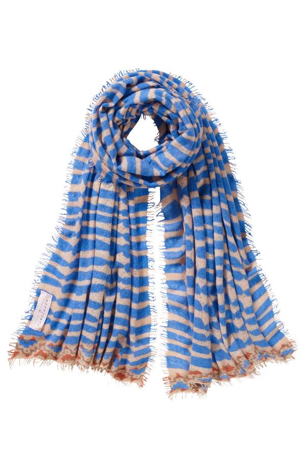 Pur Schoen Schal habbat sky blue-sand Rabatt