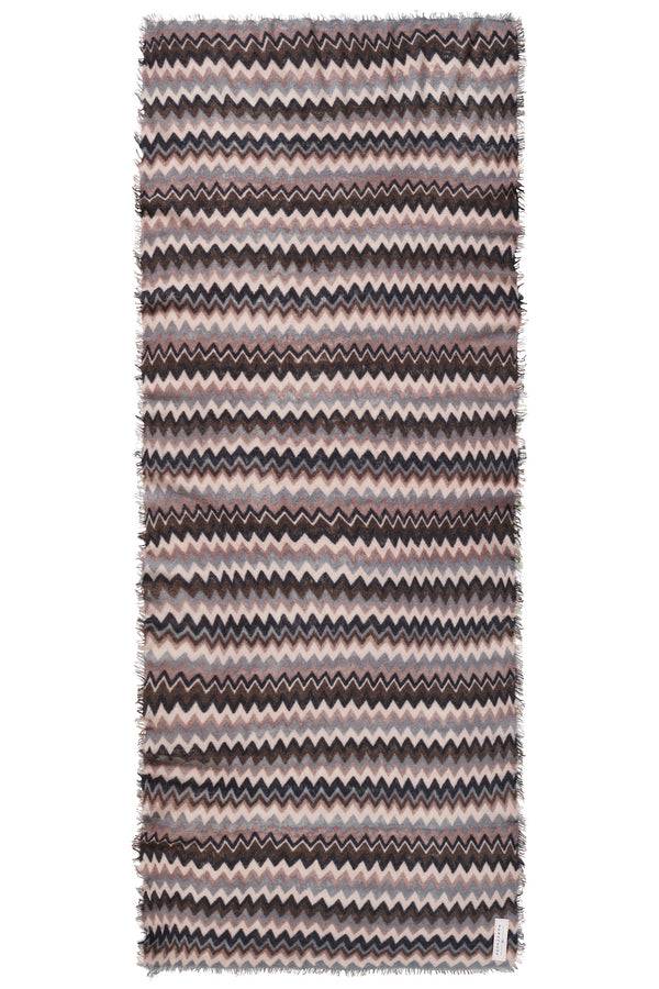 Pur Schoen Schal chevron black coffee Saisonschlussverkauf