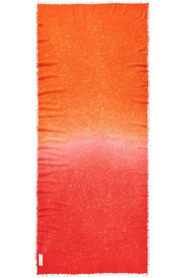 Pur Schoen Schal ombre chili red-sanddorn Große Rabatte