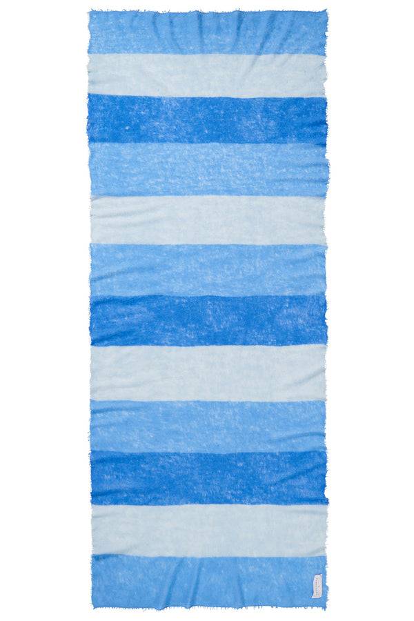 Pur Schoen Schal block 3 sky blue Kostenlose Rückgabe