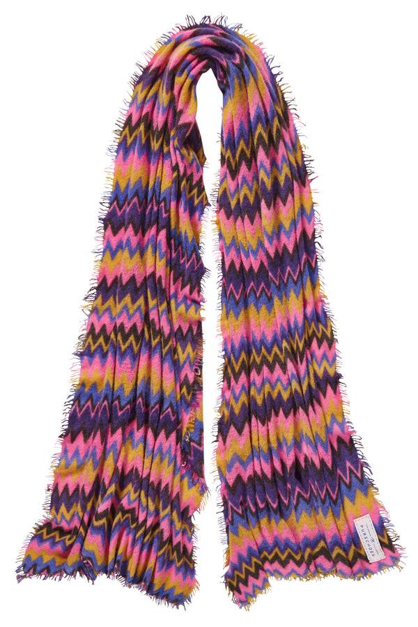 Pur Schoen Schal chevron blackberry-rose Letzter Tag
