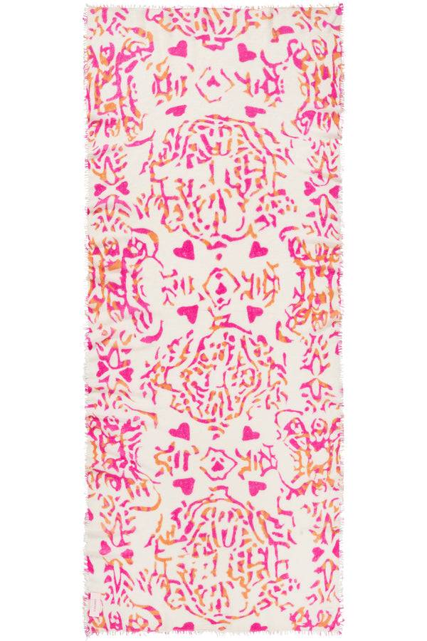 Pur Schoen Schal djungle heart pink Nur noch ein Tag übrig
