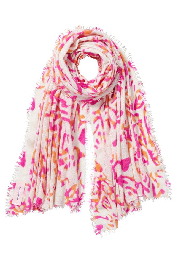 Pur Schoen Schal djungle heart pink Nur noch ein Tag übrig