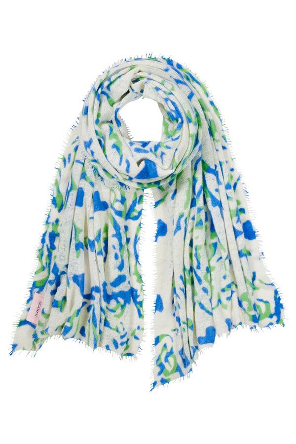 Pur Schoen Schal djungle heart sky blue Clearance-Verkauf