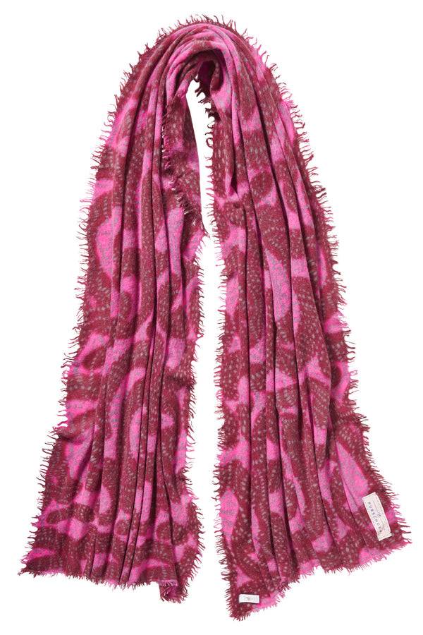 Pur Schoen Schal sprinkle bordo-pink Online