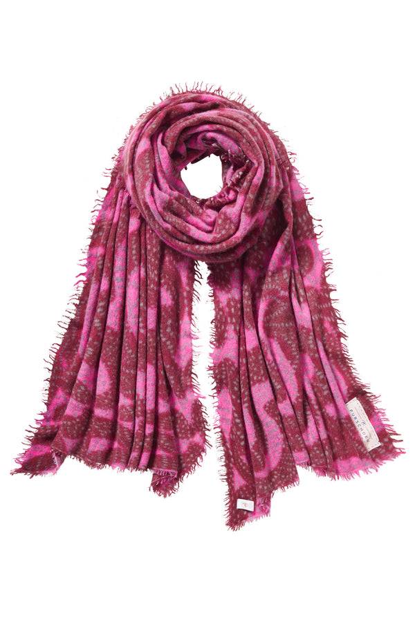 Pur Schoen Schal sprinkle bordo-pink Online