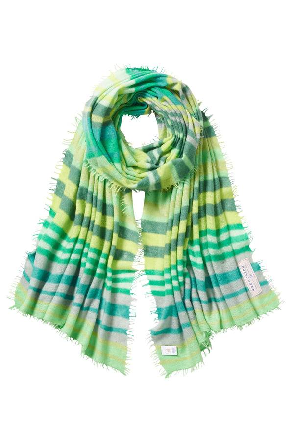 Pur Schoen Schal rainbow green dream Fabrik Onlineshop
