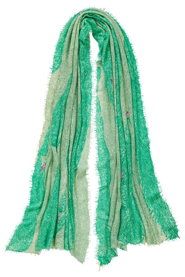 Pur Schoen Schal peacock grün Rabatt