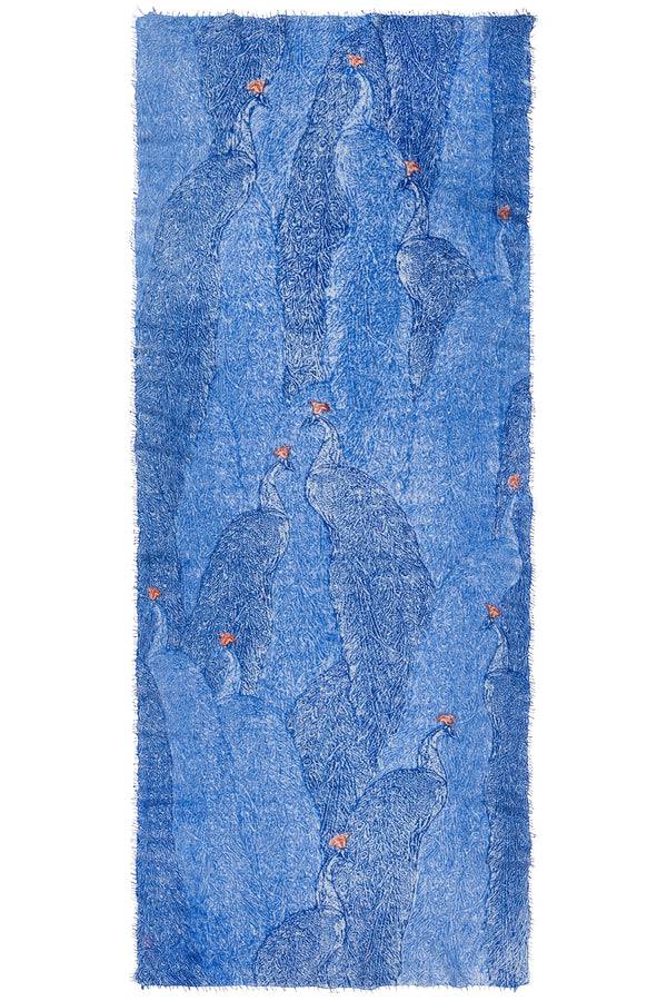 Pur Schoen Schal peacock blau Online Shopping
