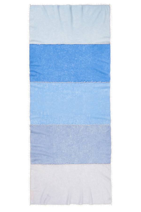 Pur Schoen Schal miss patch puder blau Preisnachlass