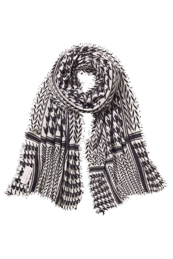 Pur Schoen Schal milano black-natural Top Angebot