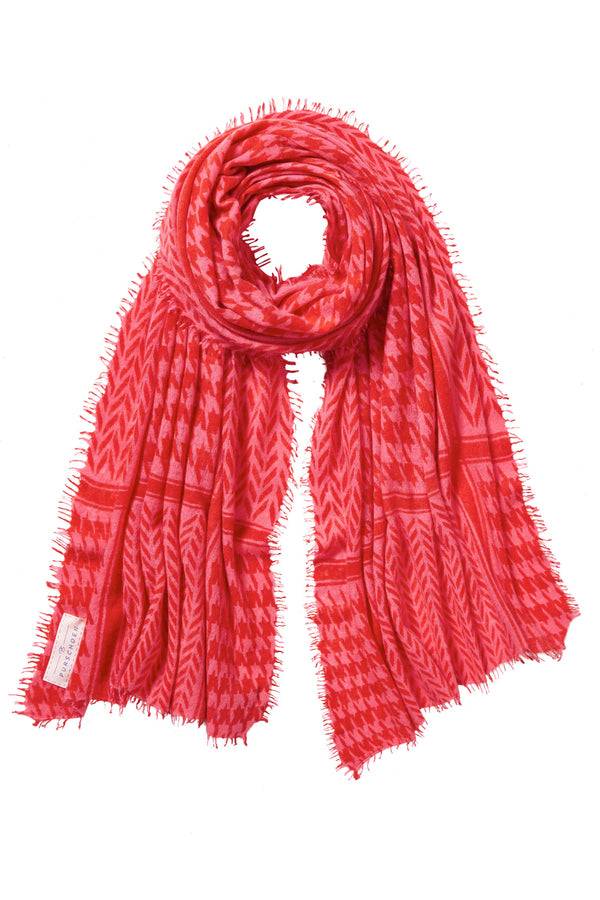 Pur Schoen Schal milano melone-chili red Saisonale Angebote