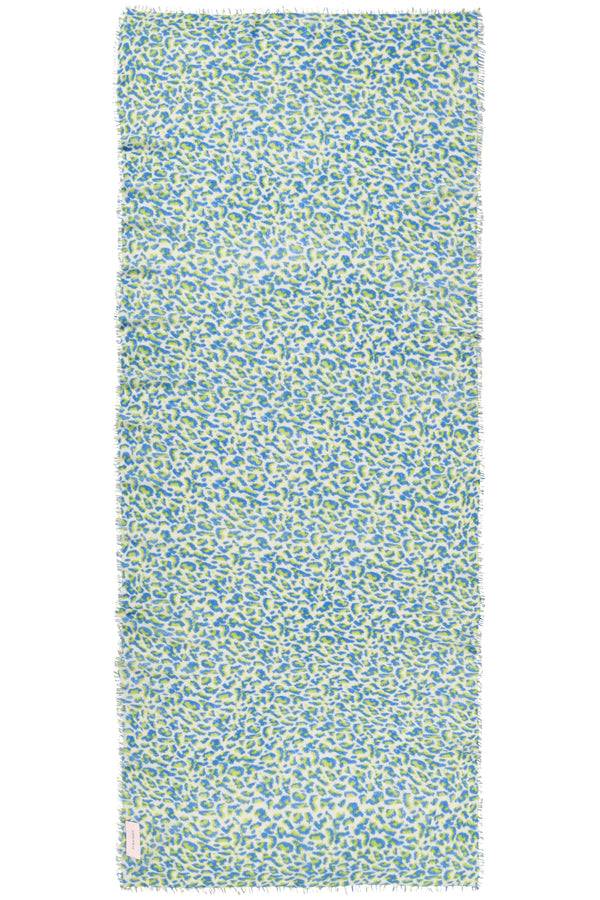 Pur Schoen Schal leo sky blue-neon grün Tiefpreis