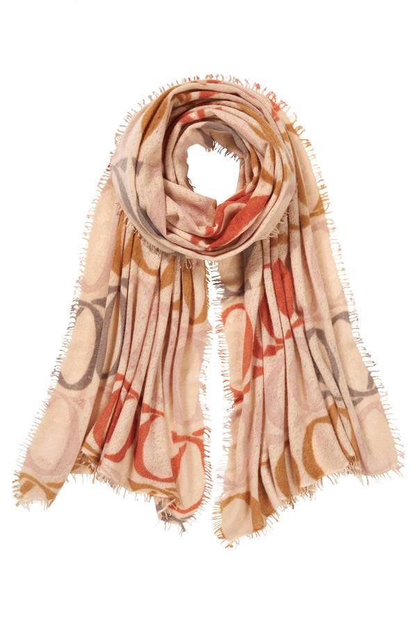 Pur Schoen Schal logo-love bigO sand Super Sparpreis