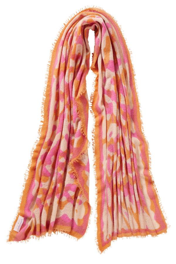 Pur Schoen Schal kalahari orange-puder pink Letzte 2 Tage