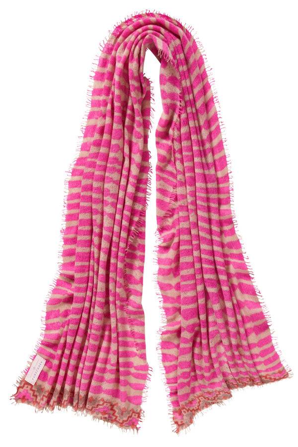 Pur Schoen Schal habbat pink-camel Fabrikladen