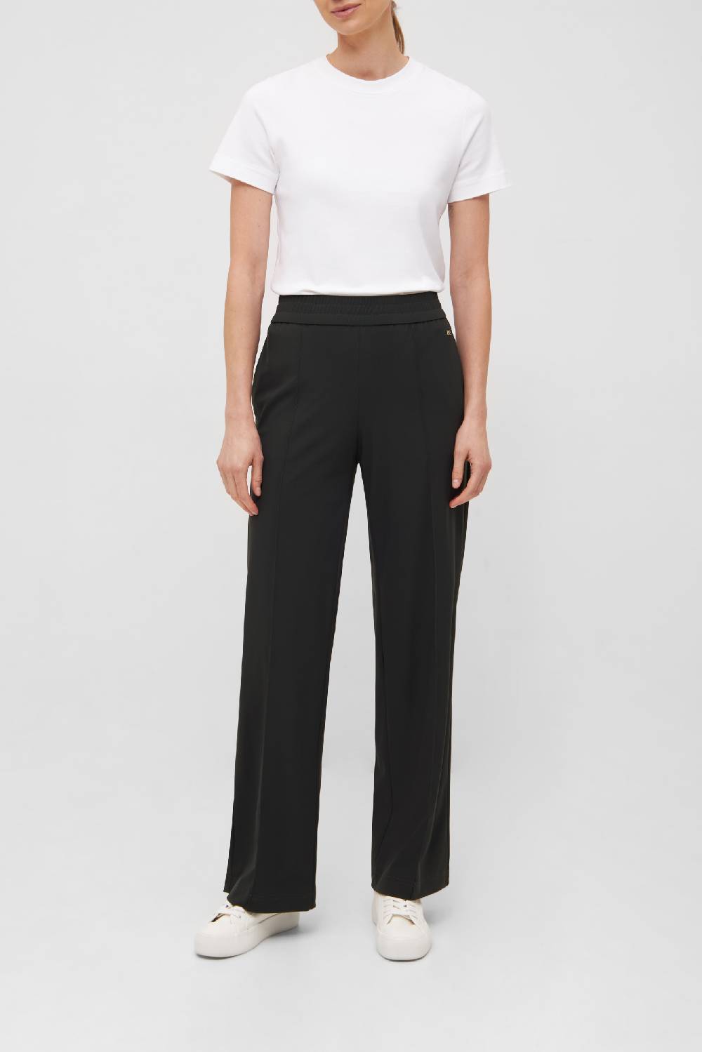 Raffaello Rossi Marlenehose Wide Leg lang Mid Waist schwarz: COSMEA Saisonale Angebote