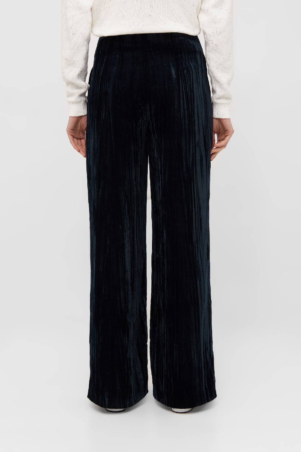 Raffaello Rossi Marlenehose Wide Leg lang High Waist blau: ANAIS Tägliche Deals