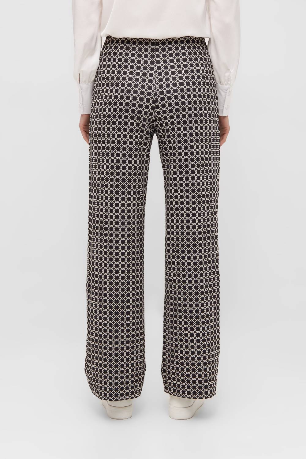 Raffaello Rossi Marlenehose Wide Leg lang Mid Waist gemustert: ELAINE Wochenangebot