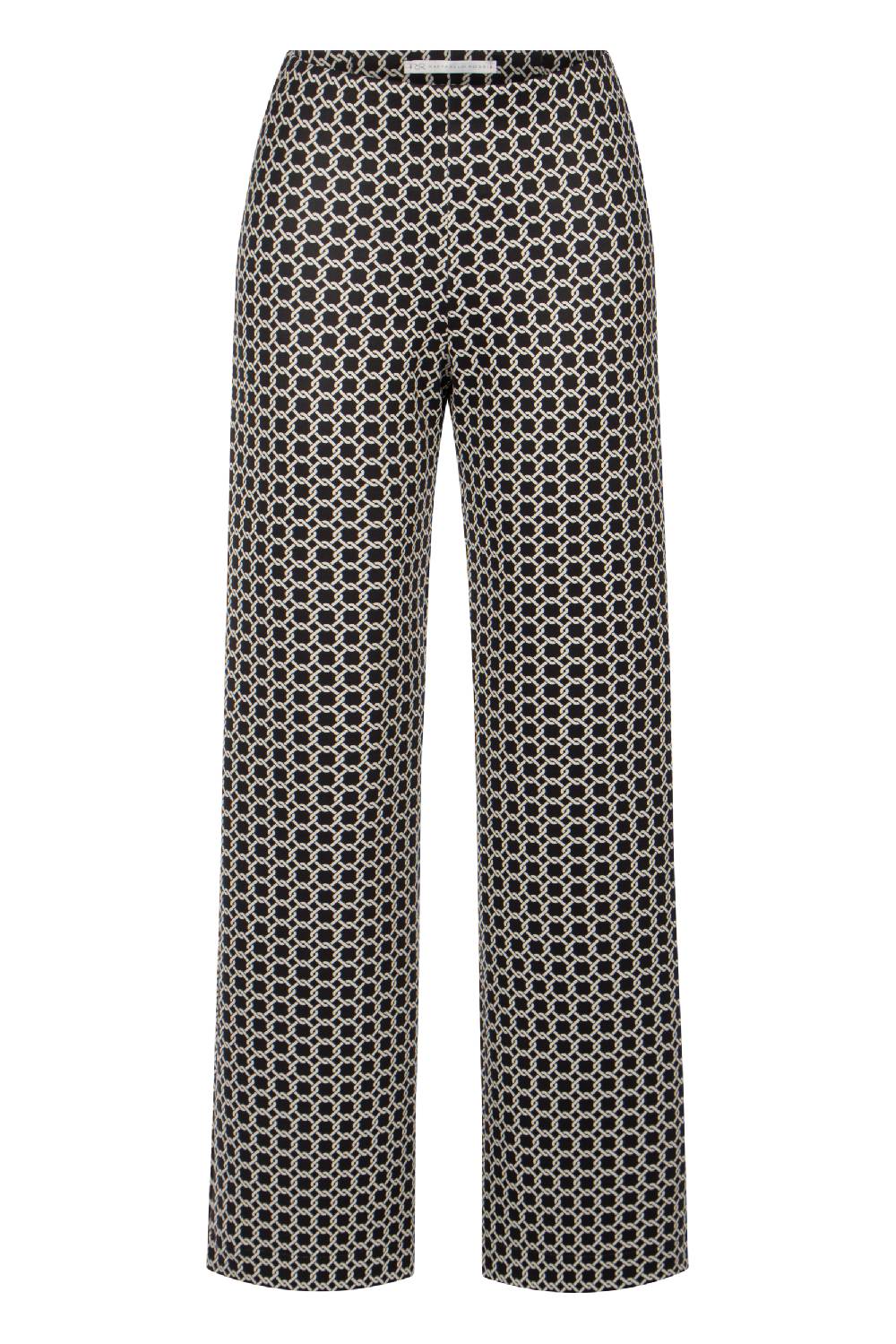 Raffaello Rossi Marlenehose Wide Leg lang Mid Waist gemustert: ELAINE Wochenangebot