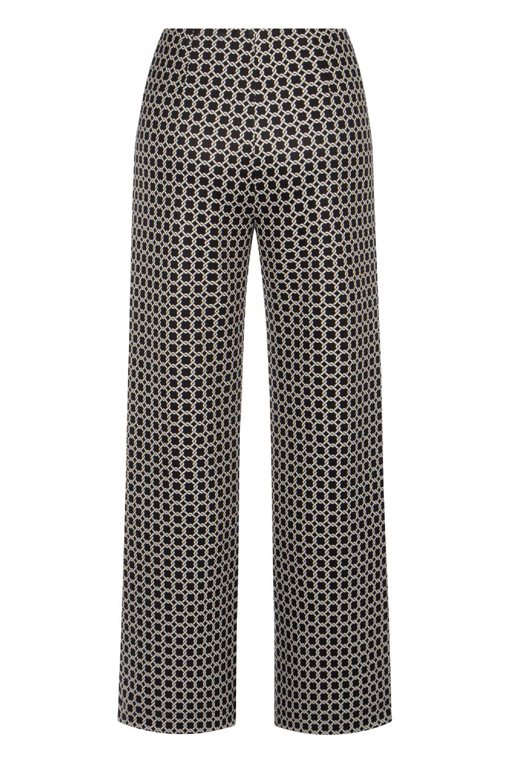 Raffaello Rossi Marlenehose Wide Leg lang Mid Waist gemustert: ELAINE Wochenangebot