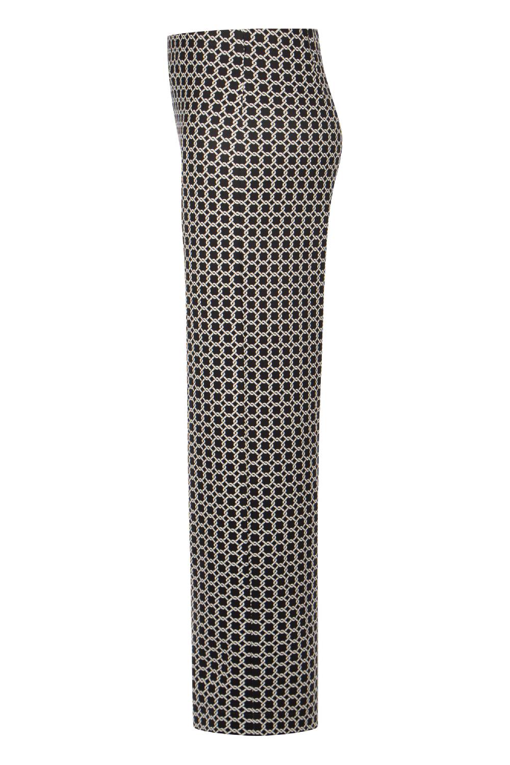Raffaello Rossi Marlenehose Wide Leg lang Mid Waist gemustert: ELAINE Wochenangebot
