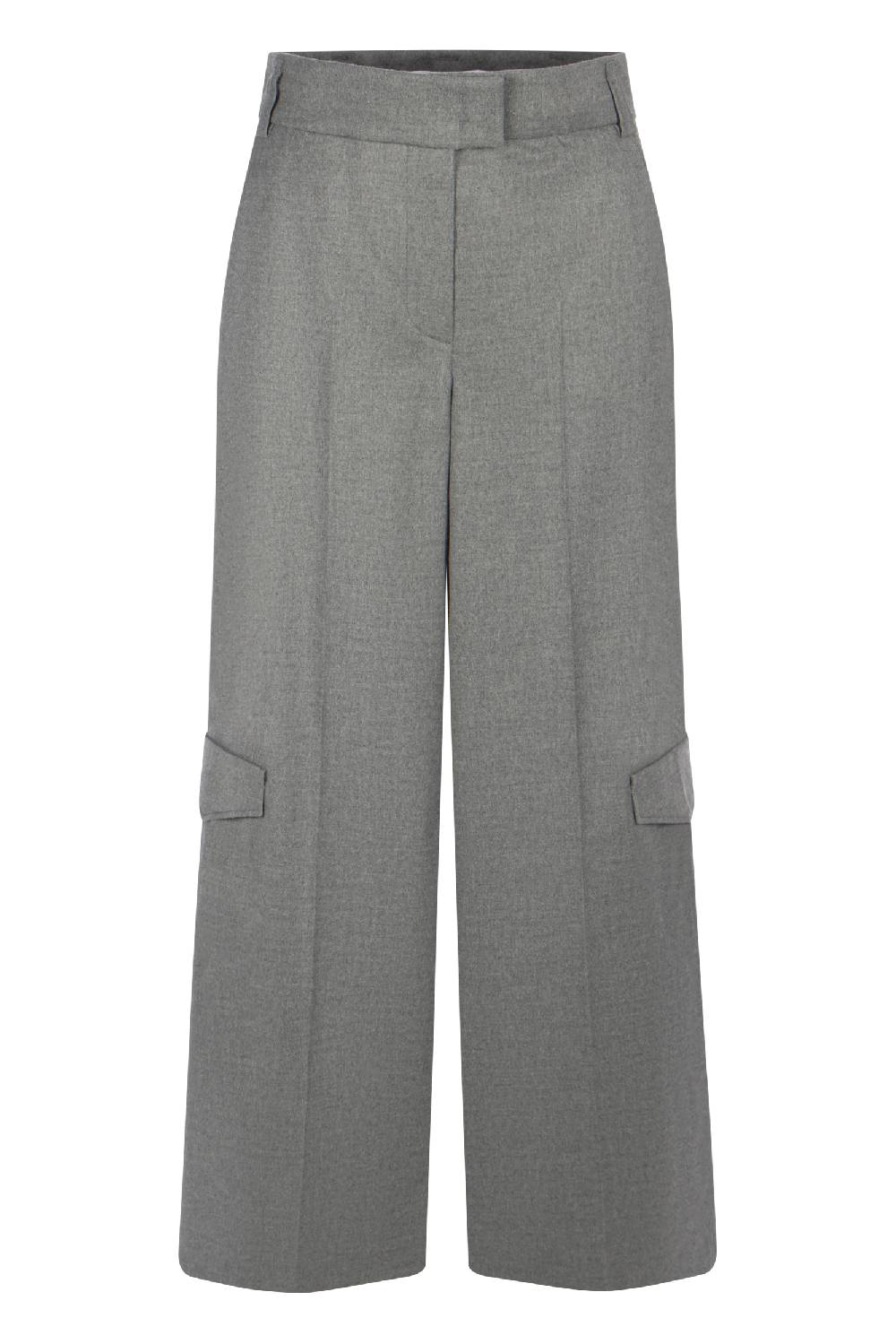 Raffaello Rossi Cargo Wide Leg lang High Waist grau: JASCHA Kostenlose Rückgabe