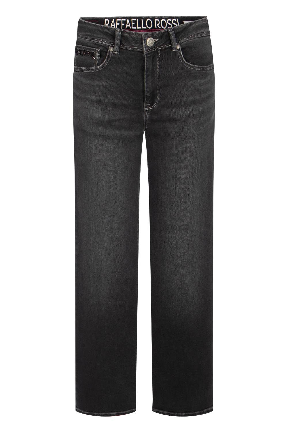 Raffaello Rossi Marlenehose Straight lang Mid Waist grau: KIRA B Letzte 3 Tage