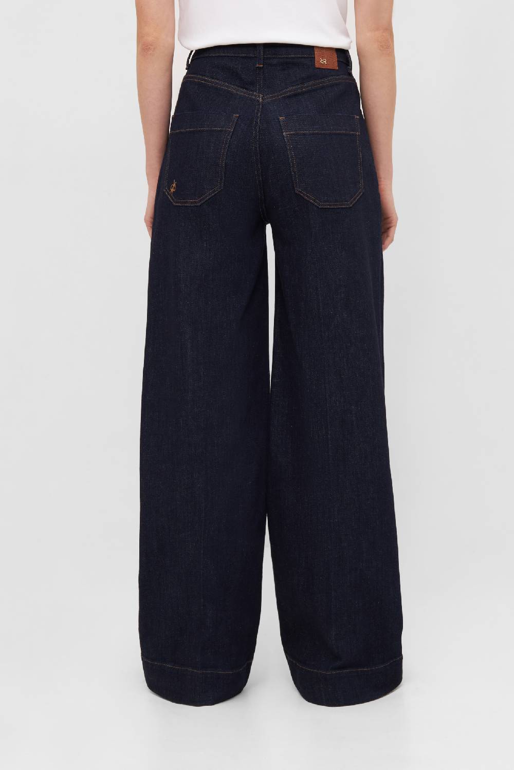 Raffaello Rossi 5-Pocket Wide Leg verkürzt -6/8 High Waist blau: MIRU Bis zu 60% Rabatt