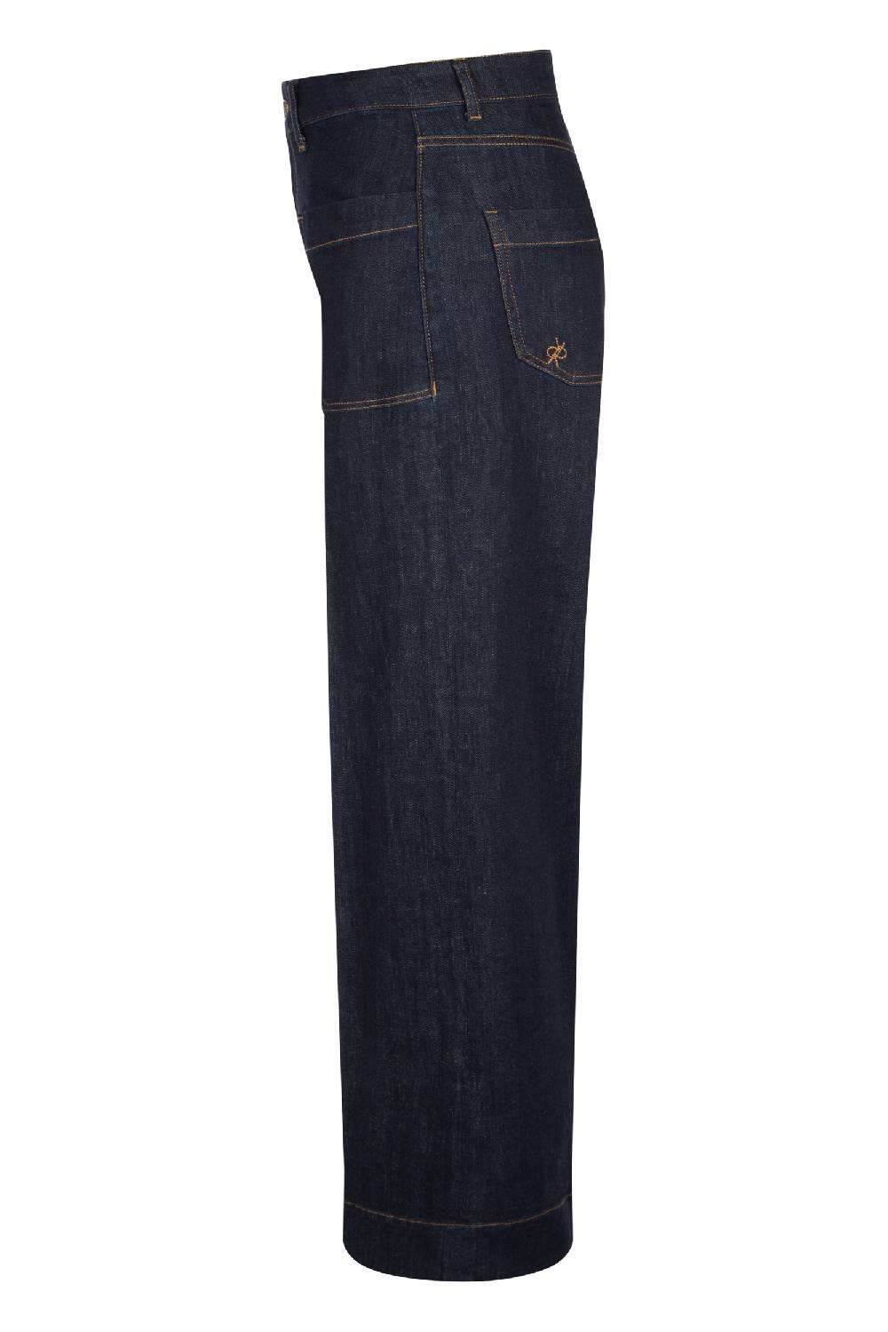 Raffaello Rossi 5-Pocket Wide Leg verkürzt -6/8 High Waist blau: MIRU Bis zu 60% Rabatt