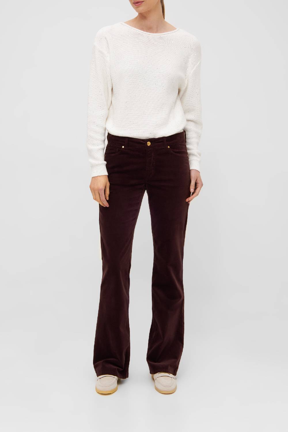 Raffaello Rossi Bootcut Slim lang Mid Waist schwarz: VIC FLARED Riesige Rabatte