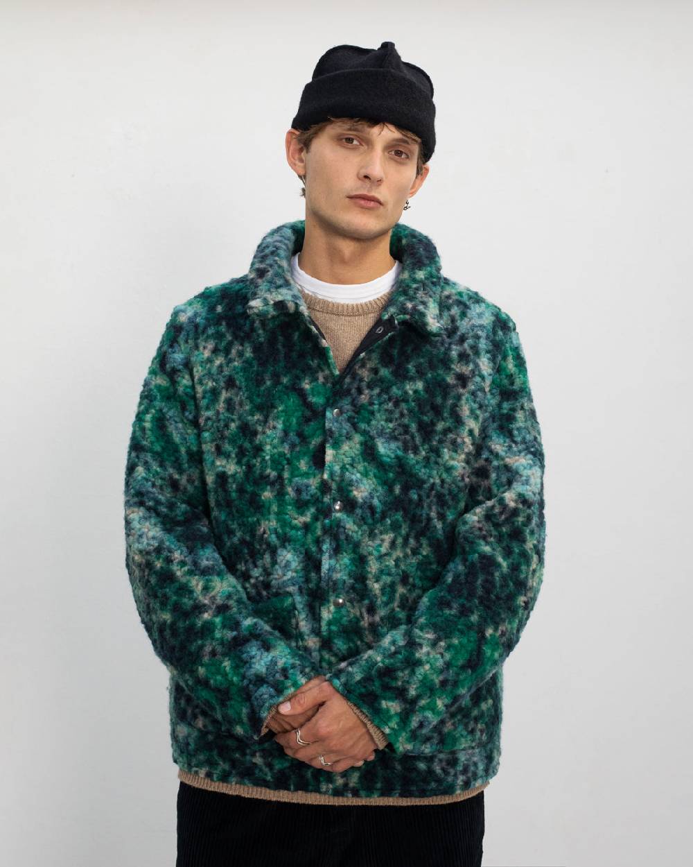 Rotholz Schwere Sherpa Jacke Bio Wollmischung - Multi Große Rabatte