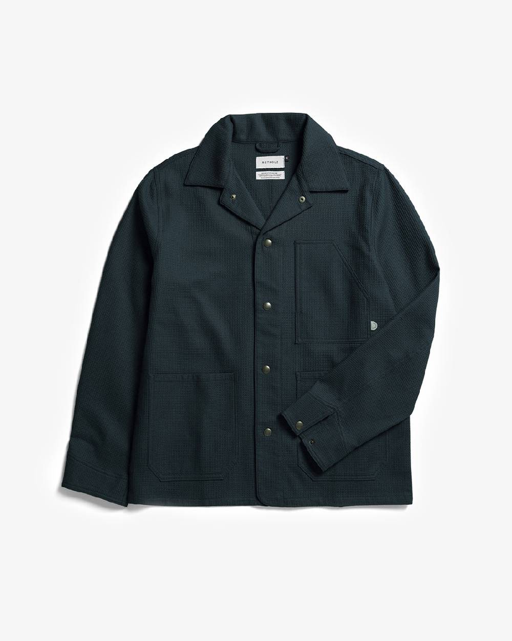 Rotholz Leichte Jacke Waffle Cotton - Blau Neuheiten