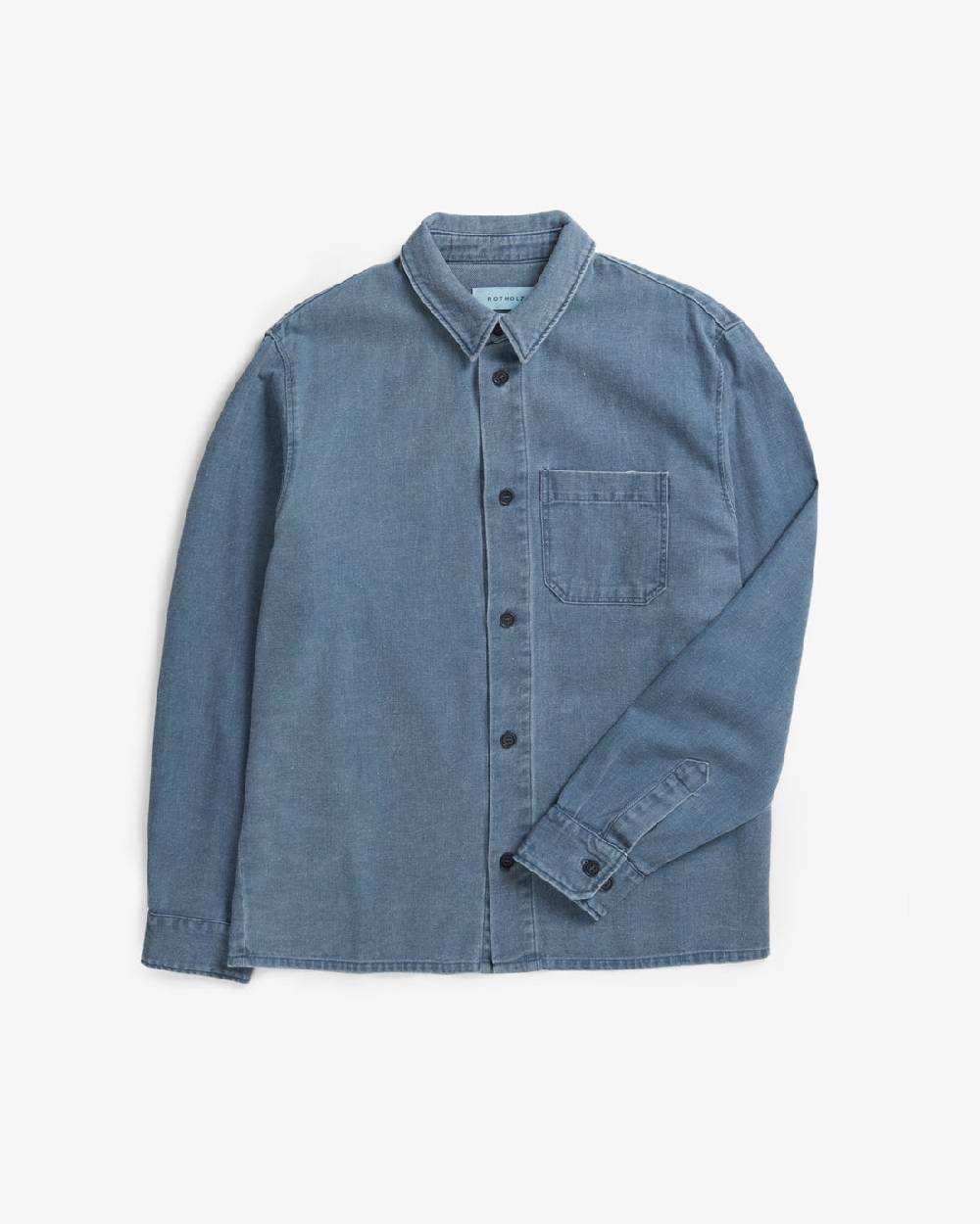 Rotholz Denim Hemd Recycelte Baumwolle - Blau Tiefpreis