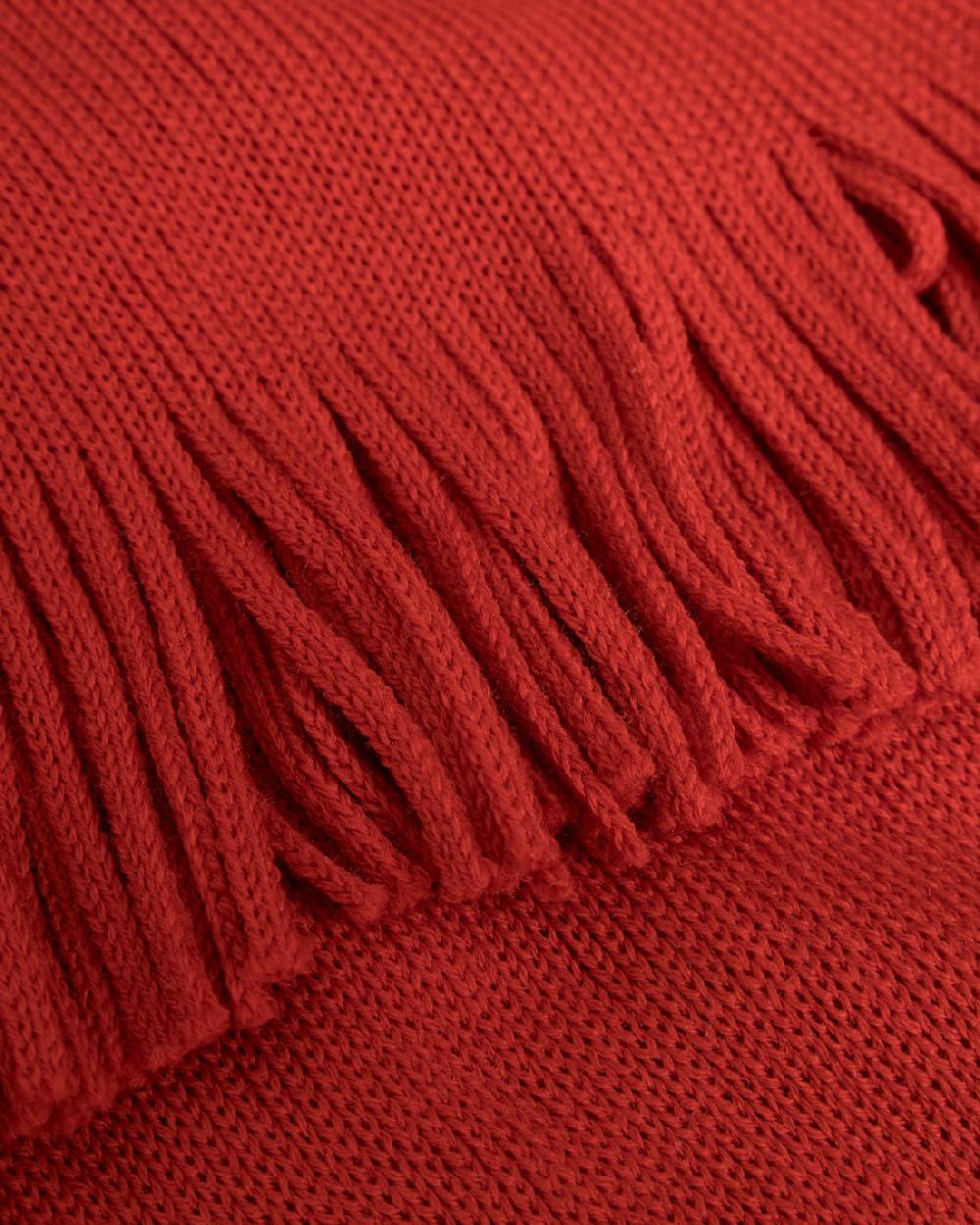 Rotholz Gestrickter Schal Merinowolle - Rot JETZT KAUFEN
