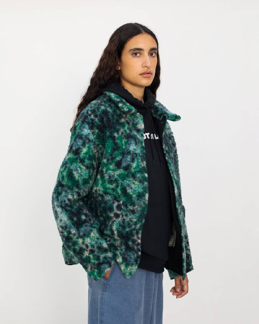 Rotholz Schwere Sherpa Jacke Bio Wollmischung - Multi Fabrikpreis